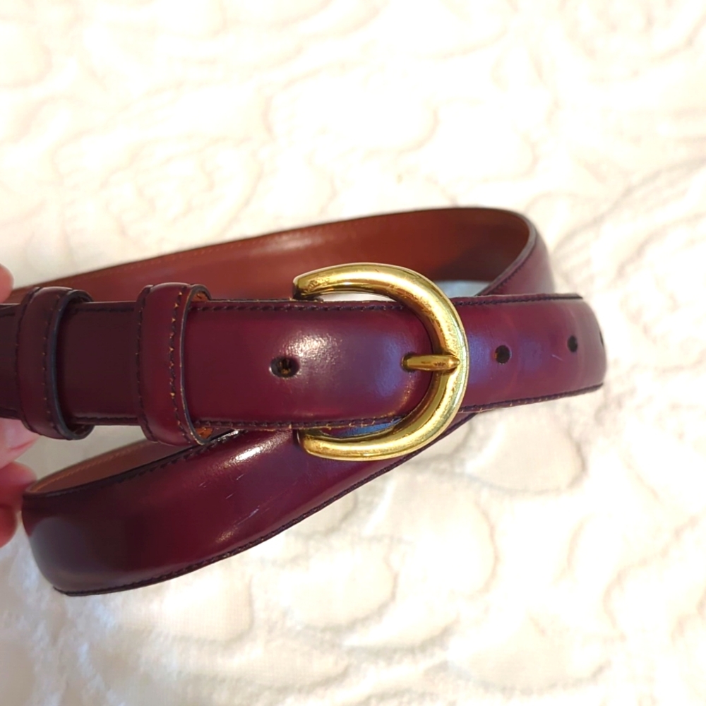Nordstrom Leather Belt in Oxblood / Red / Burgundy